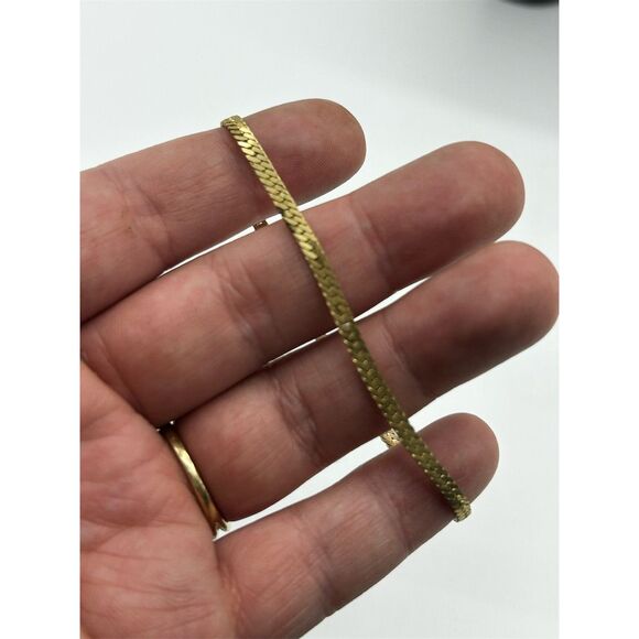 Gold Tone Chain Bracelet in One Size - Picture 2 of 3